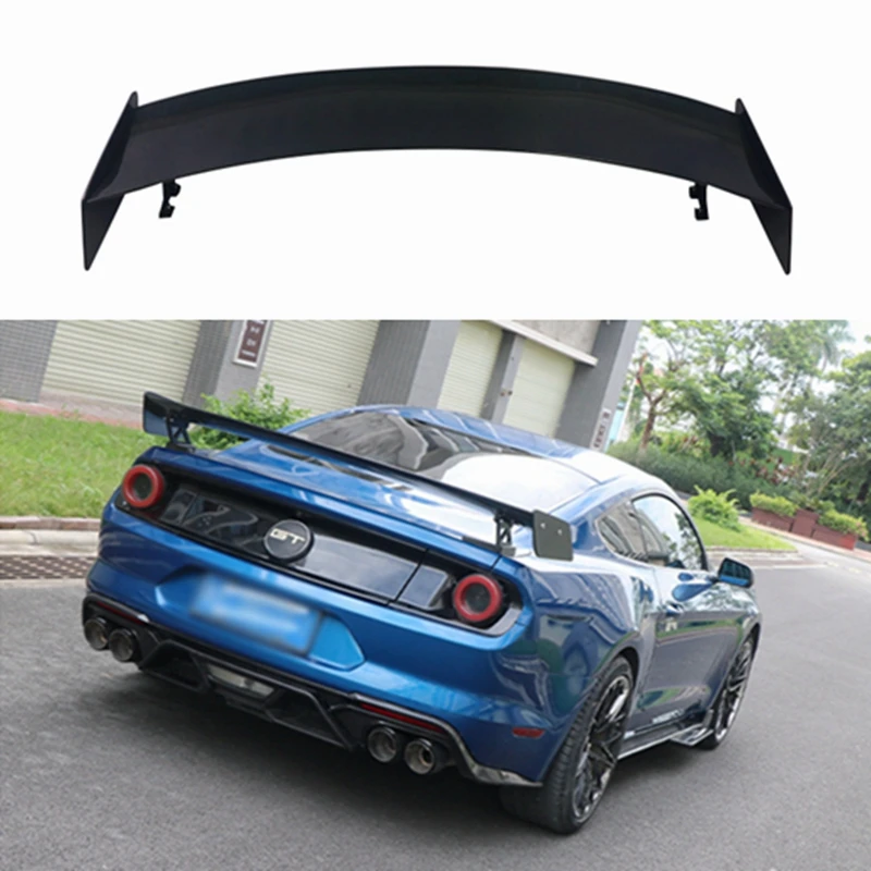 For Ford Mustang Gt V8 V6 Coupe Spoiler 2015-2021 Carbon Fiber Rear Boot Trunk Wing Gt500 Style Accessories Body Kit Car Styling