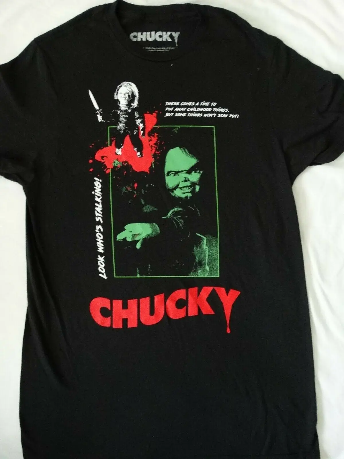 T-Shirt Per Film Horror Chucky Child'S Play Danneggiata S Small