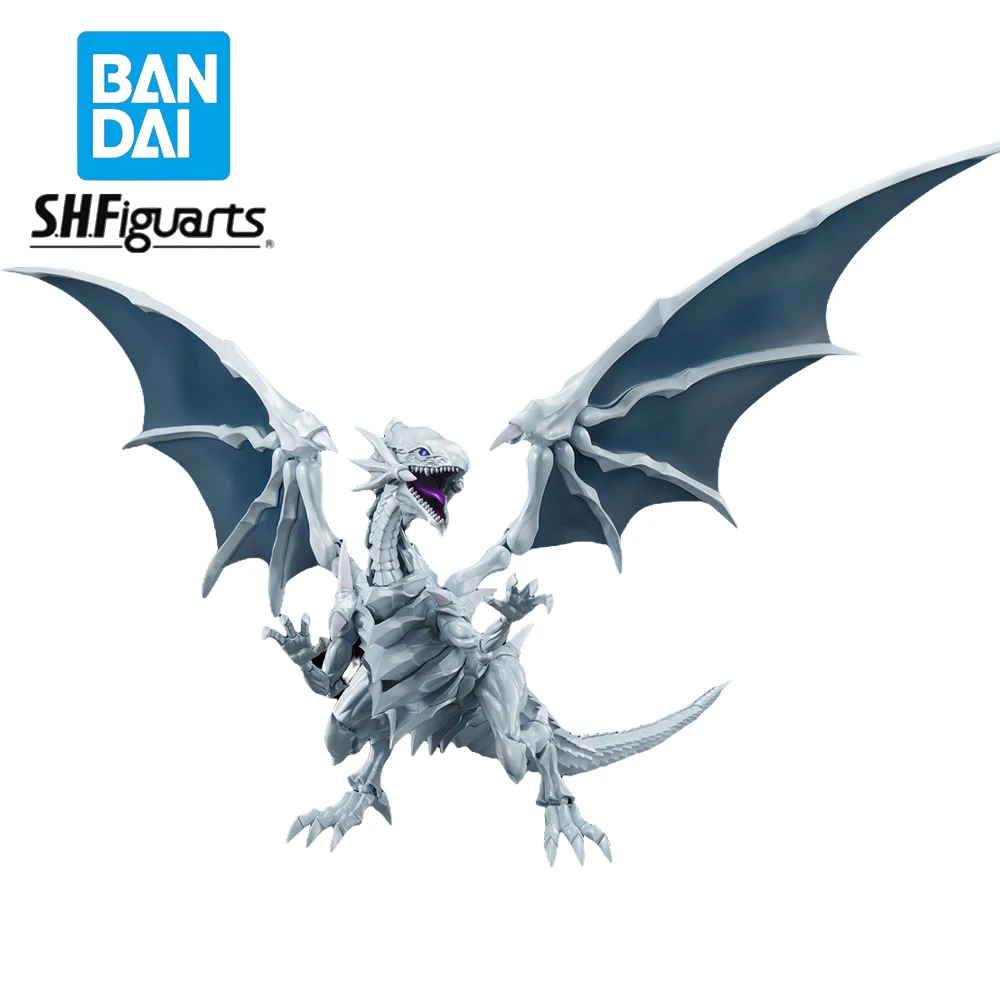 In Magazzino Bandai Original Duel Blue Eyes White Dragon Frs 15Cm Action Figure Duel Monsters Anime Modello Da Collezione Bambole Giocattolo