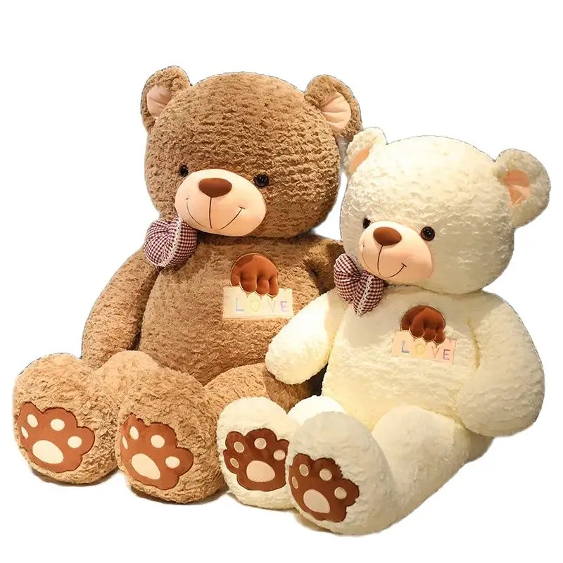 Super Soft 75-95Cm Large Love Bear Dolls Multicolore Home Decor Cuscino Di Tiro Di Alta Qualità Giocattoli Ragazze Regali Di Natale Di Compleanno