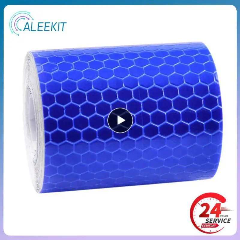 1 Pz 5Cm X 3M Cinta Reflectante Riflettente Tessuto Riflettente Reflex Adhesiva Auto Car Film Crystal Honeycomb 30 Mm