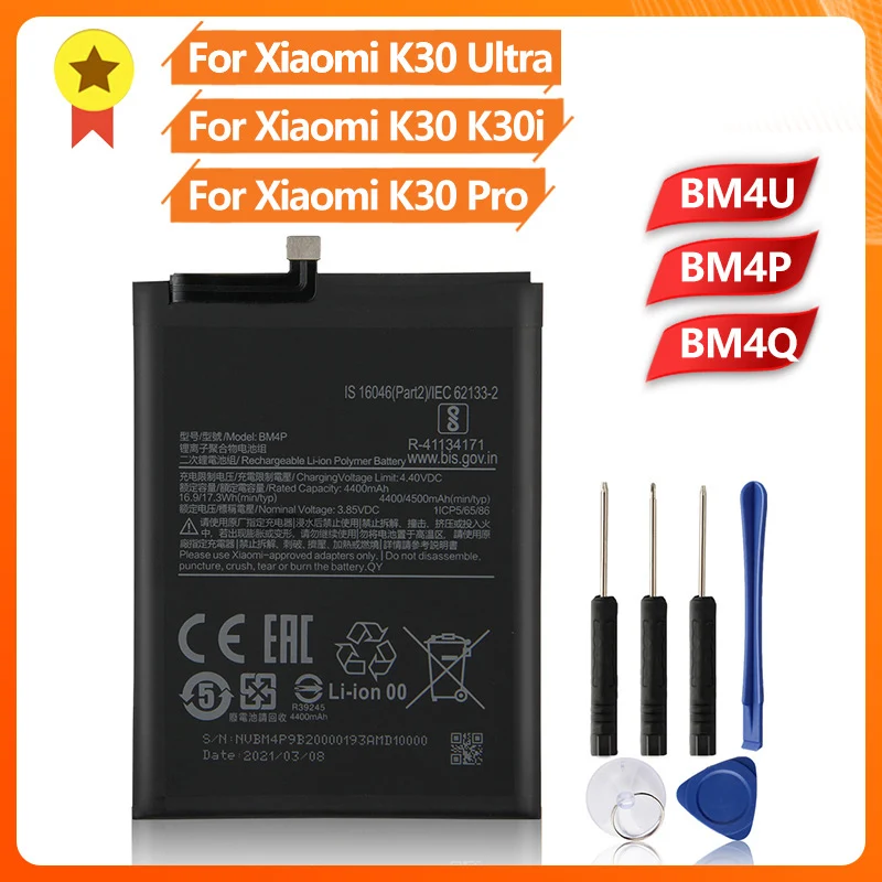 Batteria Del Telefono Bm4Q Bm4U Bm4P Per Xiaomi Redmi K30 Versione Ultra/Suprema Redmi K30 Pro K30Pro K30 K30I Bm4Q Poco F2 Pro