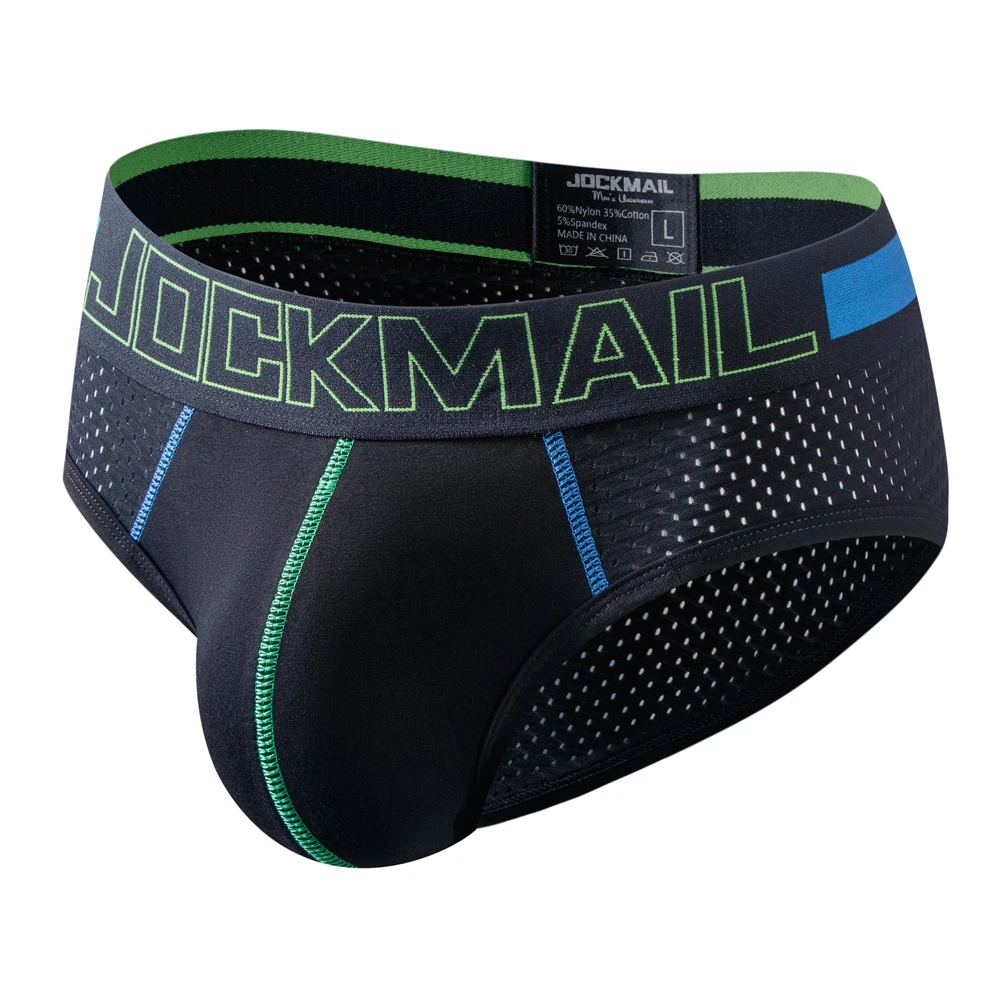 Jockmail Slip Da Uomo Intimo Pouch Sexy Men Underwear Bikini Men Cuecas Mesh Cotton Mutandine Traspiranti Calzoncillos Slip