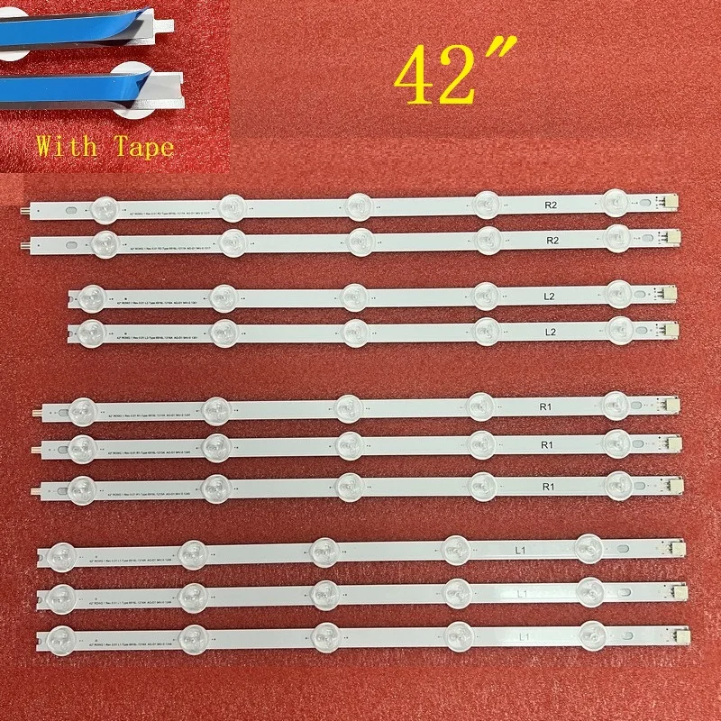 Striscia Di Retroilluminazione A Led Per Lg 42La620V 42La616V-Zg 42La615V-Zb 42La615V-Ze 42La615V-Zf 42La6208-Za 42La620S-Za 42Lp360C 42Ln519C