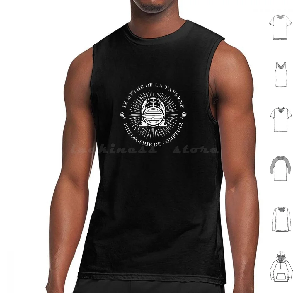 The Myth Of Tavern , Philosophy Of Counter Tank Tops Print Cotton Wine Beer Bartender Bar Pub Server Myth