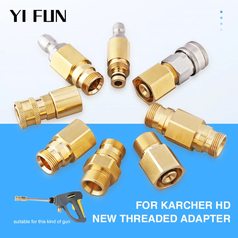 Adattatore Per Rondella Ad Alta Pressione Karcher Hd Uno Stile Nuovo E Vecchio Per Karcher Hd Wash Gun Tubo Flessibile Dell'Acqua Connessione Rapida