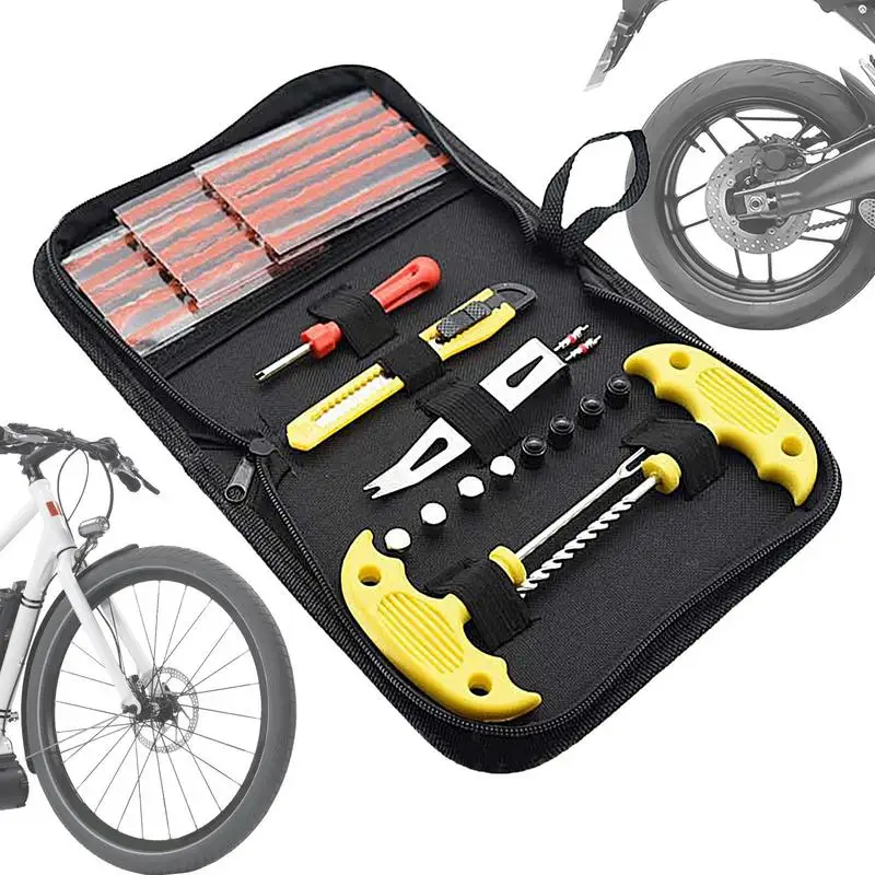 32 Pcs Strumento Di Riparazione Pneumatici Per Auto Auto Bike Tire Tire Forature Kit Di Riparazione Pneumatici Plug Accessori Per Auto Da Garage