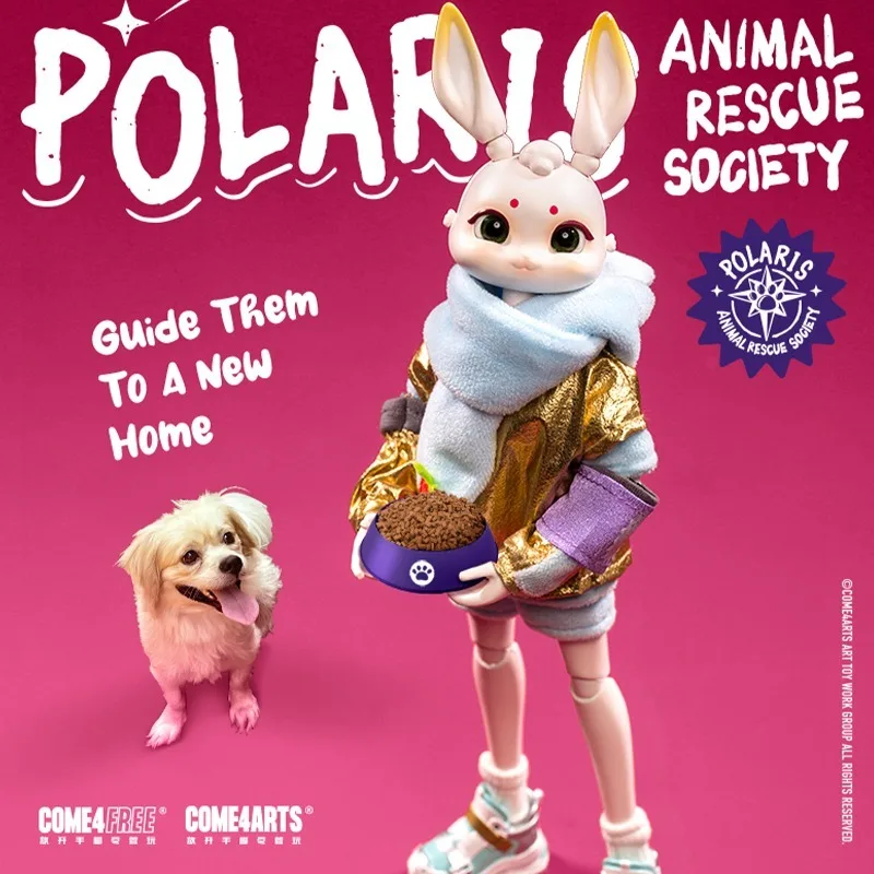 Come4Arts Pet Hospital Season 2 Arctic Star Animal Rescue Club Movimento Congiunto Fashion Play Model Doll Toy Gifts