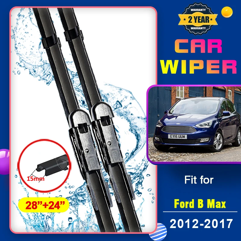 Tergicristalli Per Auto Per Ford B Max B232 2012 ~ 2017 Tergicristalli Per Tergicristalli Con Spazzole Ibride Anteriori Auto Accessori Auto 2013 2014