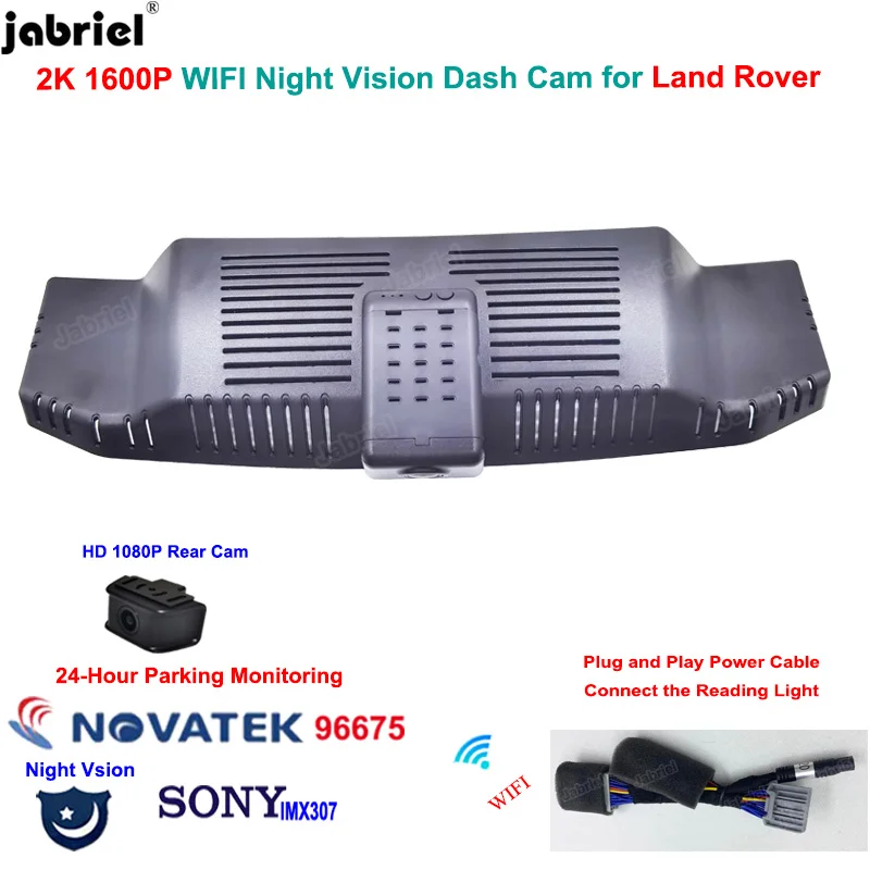 2K 1600P Wifi Dash Cam Car Dvr Camera Videoregistratore Per Land Rover Defender 110 Per Land Rover Defender 90 2019 2020 2021 2022