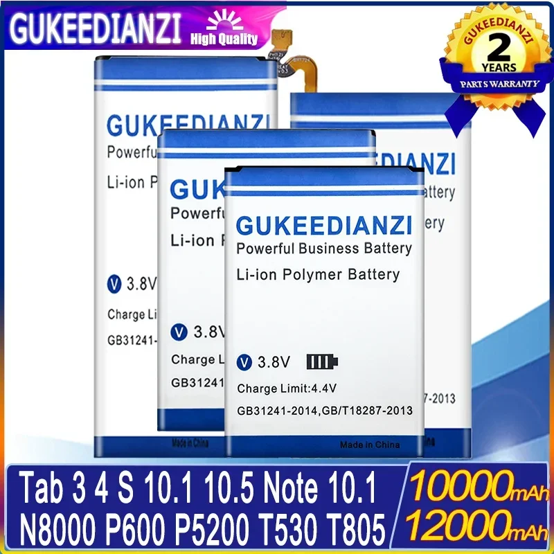 Batteria Per Samsung Galaxy Note 10.1/Tab 3 10.1/4 10.1/S 10.5 N8000 P600 P5200 T530 Bateria Di Alta Qualità