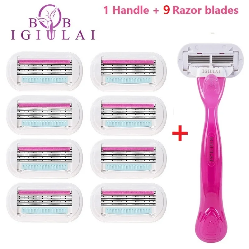 Lame Di Rasoio Per Le Donne Depilazione Di Sicurezza Lady Shavers Testina Di Ricambio Compatibile Gillettee Venus