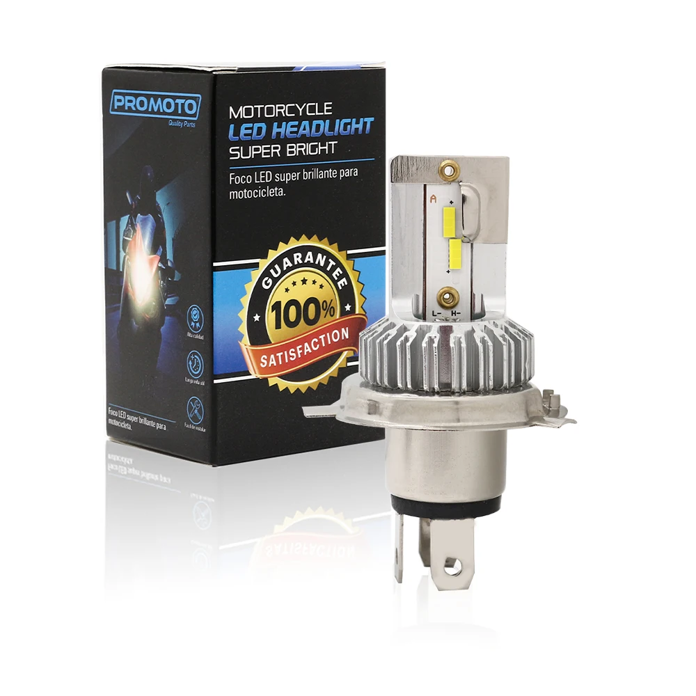 Ba20D H6 Lampadine Per Moto A Led H4 Faro 12V 1500Lm 6000K Bianco Ba20D H4 Led Lampadine Per Moto Lampada Per Moto Per Atv Utv