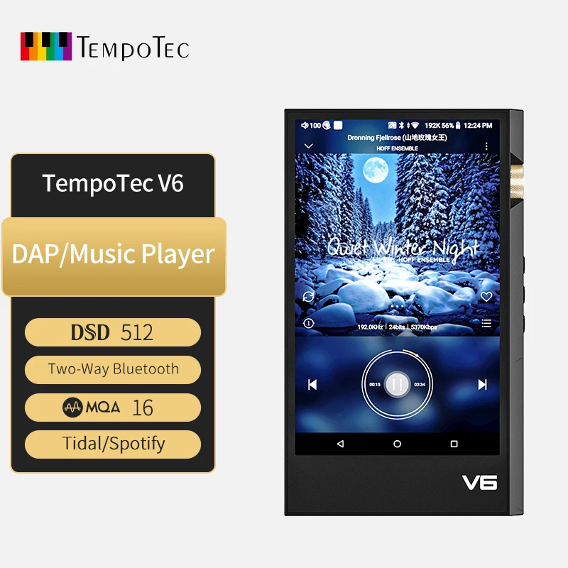 Templotec V6 Dap Lettore Musicale Hifi Android Mp3 Portatile Dual Ak4493Seq Dac Dsd512 Wifi Bluetooth Bidirezionale Mqa Spotify Di Marea