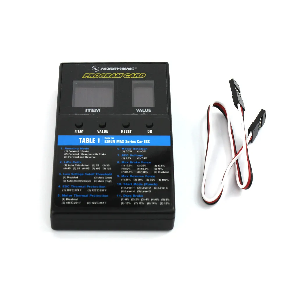 Hobbywing 3 In 1 Led Esc Scatola Di Programma Per Xerun Ezrun Serie Max Auto/Serie Platino/Serie Se(Rc Boat Esc F18069