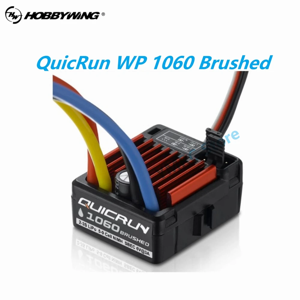 Hobbywing Quicrun Wp 1060 60A 2-3S Lipo Regolatore Di Velocità Elettronico Spazzolato Esc Per 1/10Th Touring Cars/Buggies/Trucks