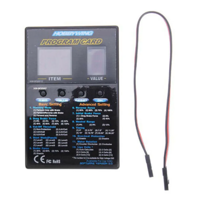 Hobbywing Rc Car Program Card Led Program Box Programmm Card Per Xeru Ezrun Car