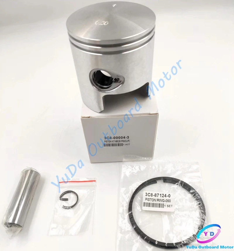 Kit Pistone Muslimex 3C8-00004 + 0.5Mm Anello Per Tohatsu 40Hp 50Hp M40D M50D Mercury Mariner 3Cyl 40Hp 50Hp 779-96152