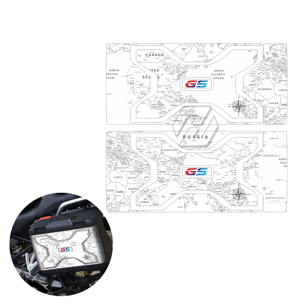 Moto Side Box Panniers Sticker Trunk Decorare Decalcomania Per Bmw Vario Custodia Protettiva Sticker 2013-2020