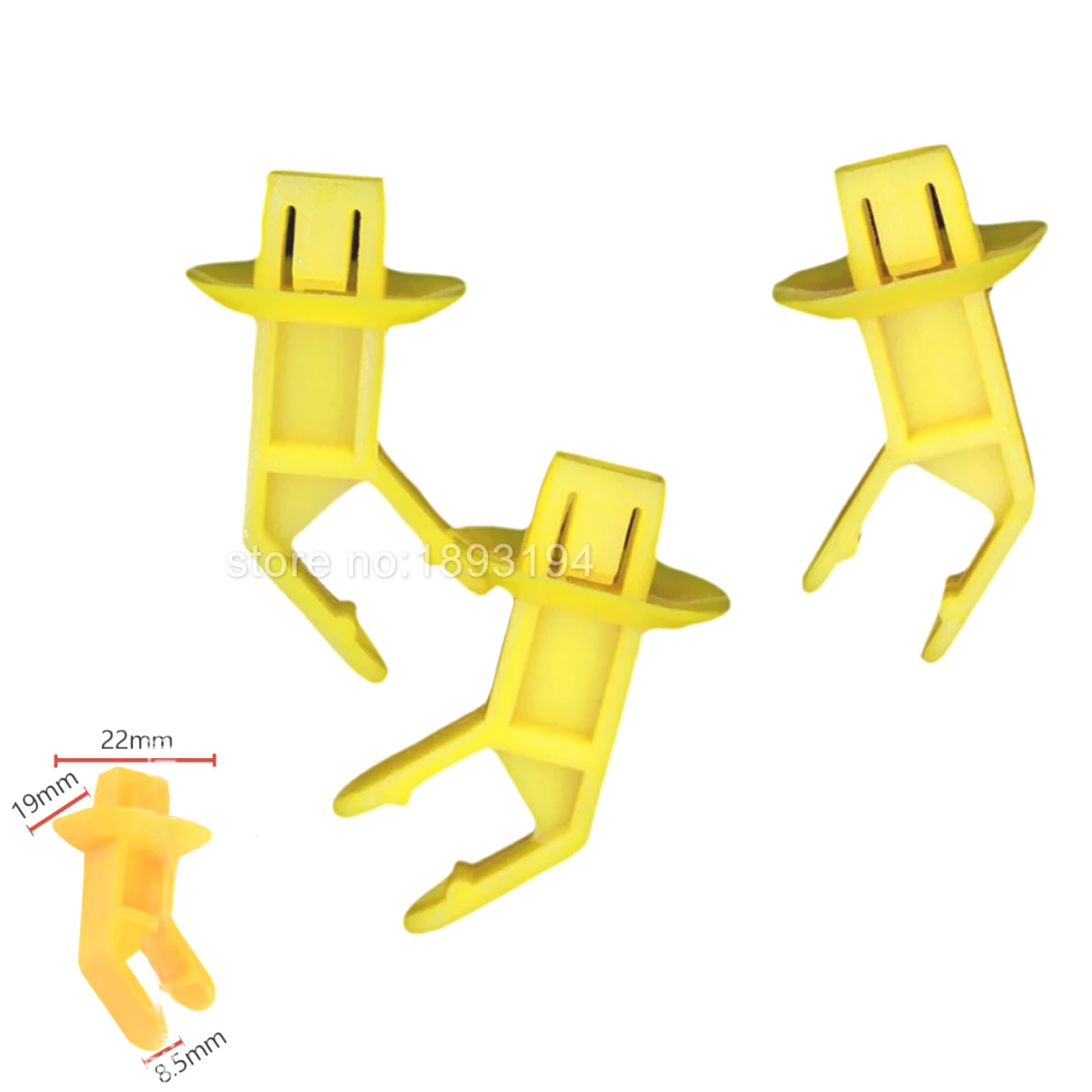 4X Oem Genuine 2013-2019 Escape Hood Support Prop Rod Clip Holder Yellow Muslimah Per Ford Escape Focus Cmax