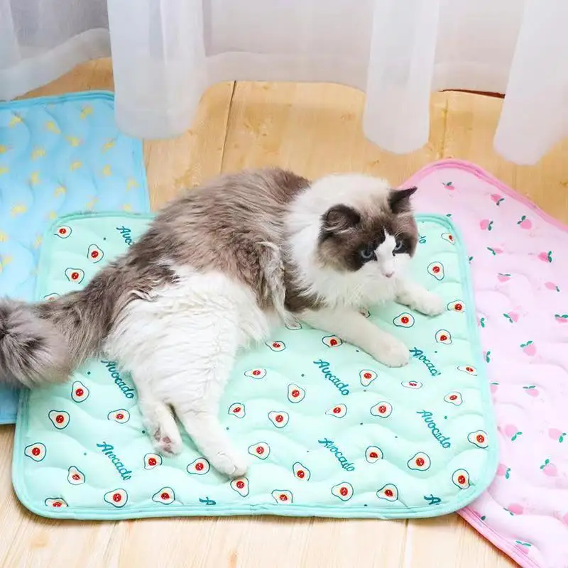 Ice Silk Cool Feeling Pet Mat Cool Bed Dog Kennel Mat Pet Ice Silk Mat Cat Mat Dog Mat Accessori Per Animali Domestici
