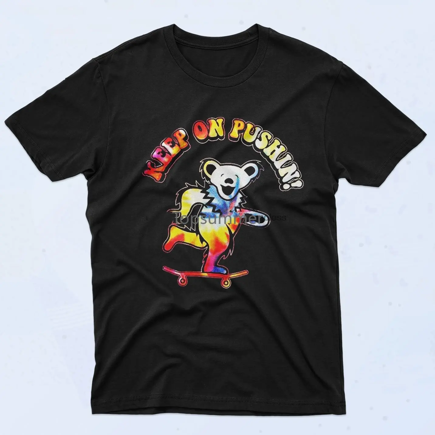 Grateful Dead Keep On Pushin Bear Autentica Maglietta Vintage