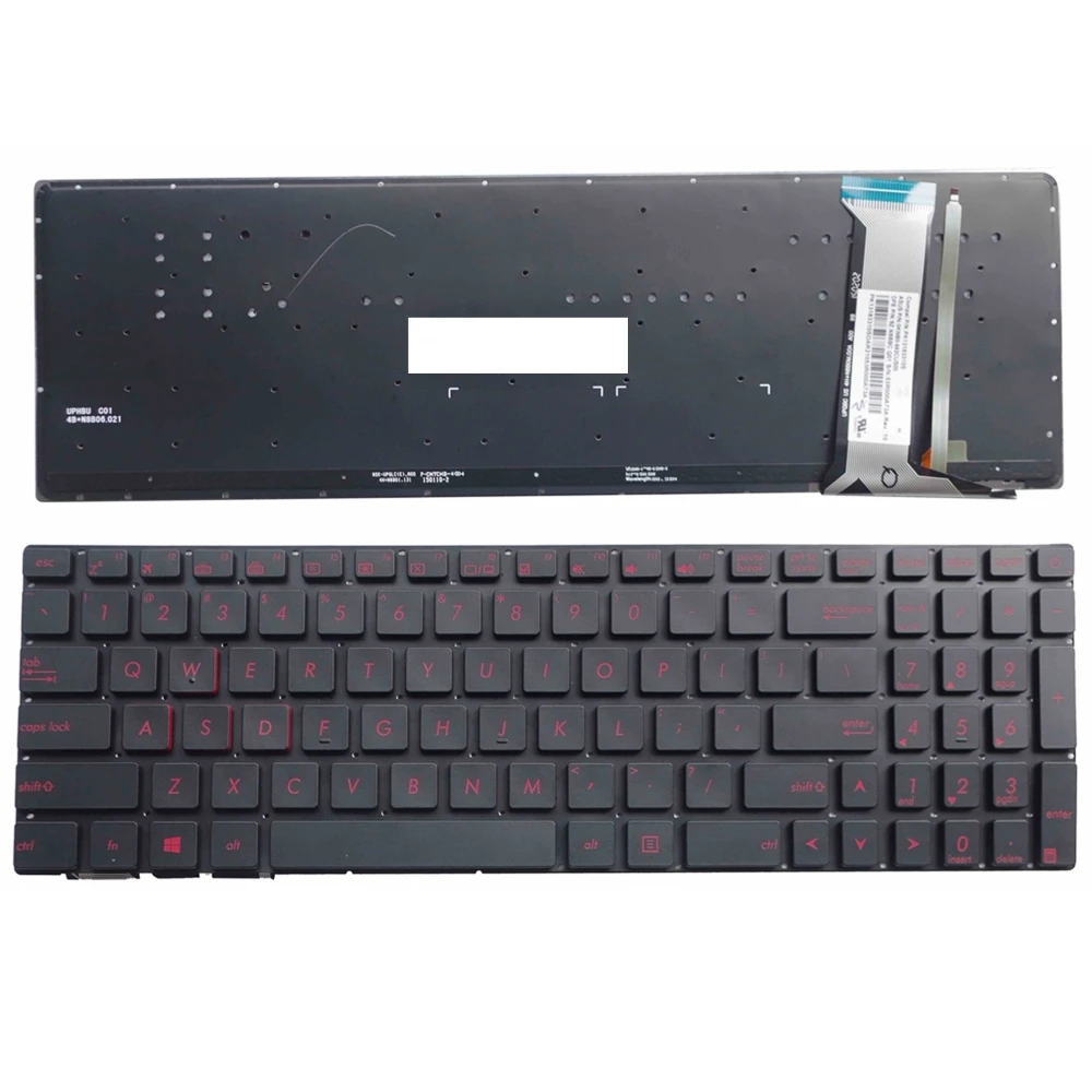 Nuova Tastiera Per Asus Gl552 Gl552J Gl552Jx Gl552V Gl552Vl Gl552Vw N552Vw N552Vx G771Jm G771Jw Us Tastiera Del Computer Portatile Retroilluminato