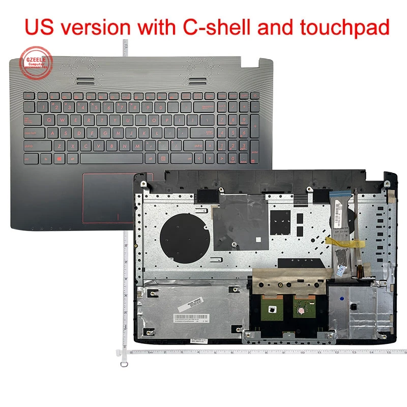 Degli Stati Uniti Per Asus Gl552 Gl552J Gl552Jx Gl552V Gl552Vl Gl552Vw N552Vw N552Vx G771Jm G771Jw Gaming Tastiera Palmrest Touchpad Superiore Caso