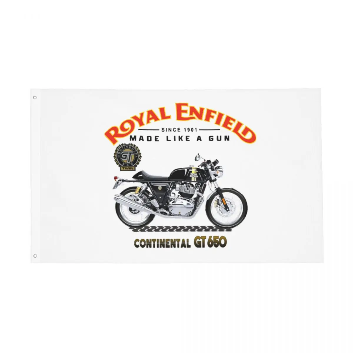 Royal-Enfields Race Flag Vivid Color Indoor Outdoor Banner Motorcycle All Weather Home Room Dorm Wall Decor 90X150Cm