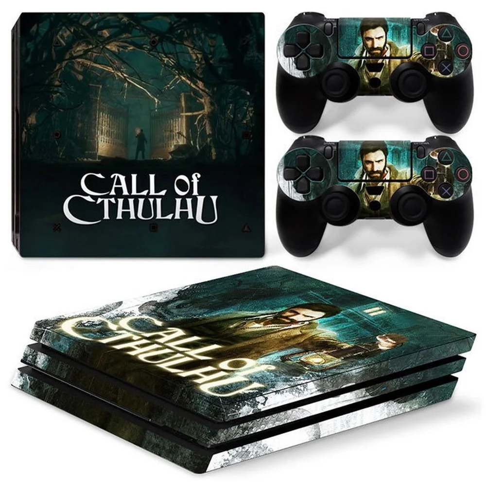 Per Ps4 Pro La Chiamata Di Cthulhu Pvc Skin Vinyl Sticker Decalcomania Cover Console Dualsense Controller Adesivo Protettivo Antipolvere