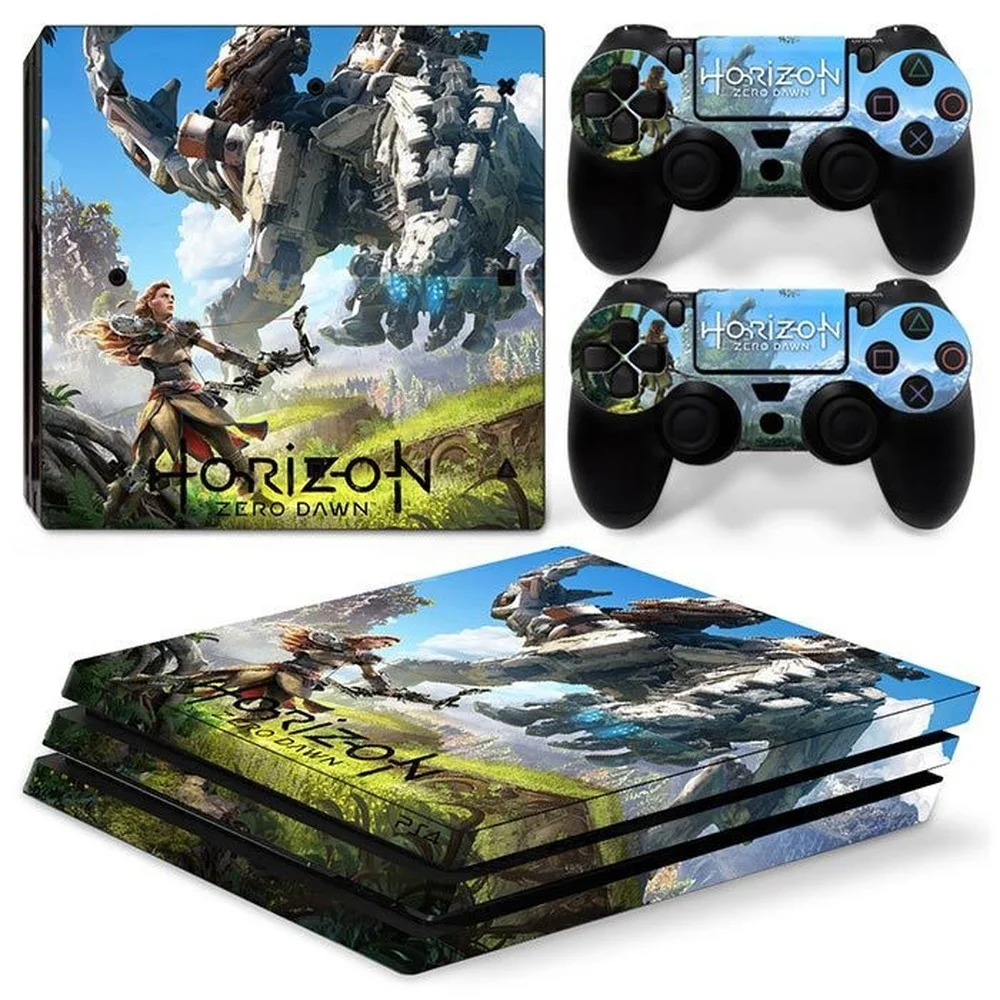 Per Ps4 Pro Horizon Zero Dawn Pvc Skin Vinyl Sticker Decalcomania Cover Console Dualsense Controller Adesivo Protettivo Antipolvere