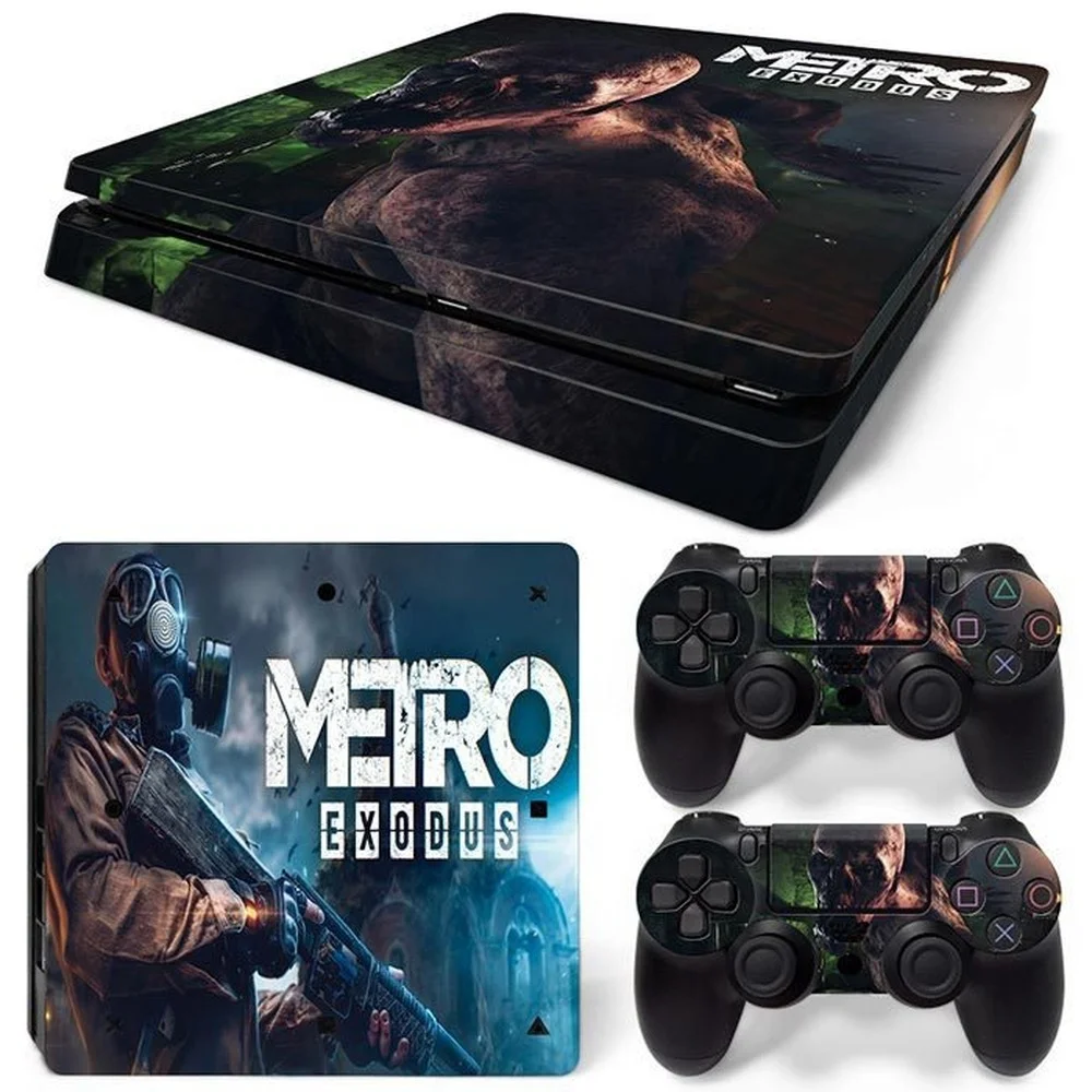 Per Ps4 Slim Metro Exodus Pvc Pelle Vinile Adesivo Decalcomania Copertura Console Dualsense Controller Antipolvere Adesivo Protettivo