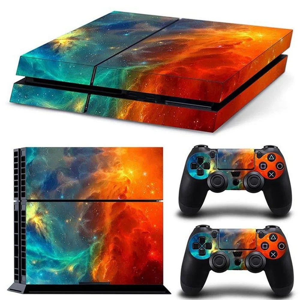 Per Ps4 Brilliant Sky Nebula Pvc Skin Vinyl Sticker Decalcomania Cover Console Dualsense Controller Adesivo Protettivo Antipolvere