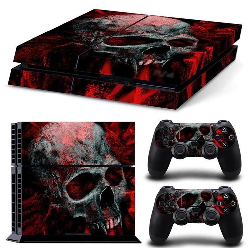 Per Ps4 Skull Pvc Skin Vinyl Sticker Decalcomania Cover Console Dualsense Controller Adesivo Protettivo Antipolvere