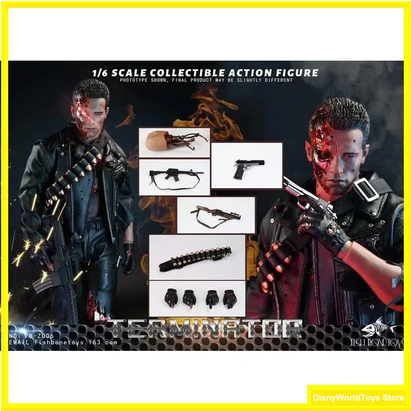 100% Original Fish Bonetoys Fb-Z006 Terminator T800 1/6 In Stock Anime Action Figures Model Toys