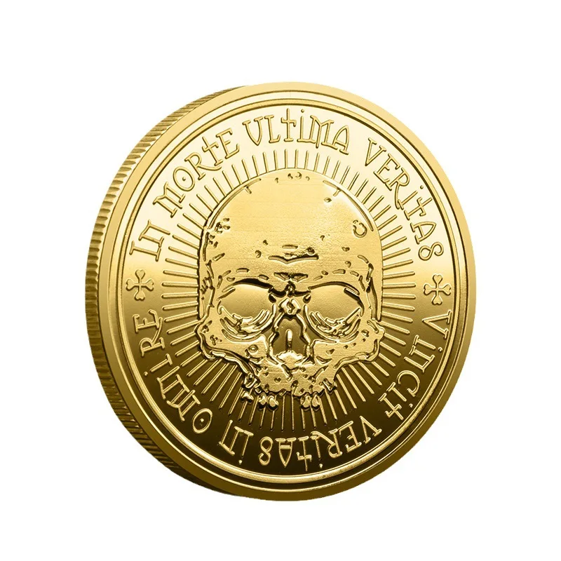 Omnia Vanitas Wanderer Decorazione Collezione Monete D'Oro Placcatura In Metallo Prodotto Artigianale Tema Monete Commemorative Vecchie Monete