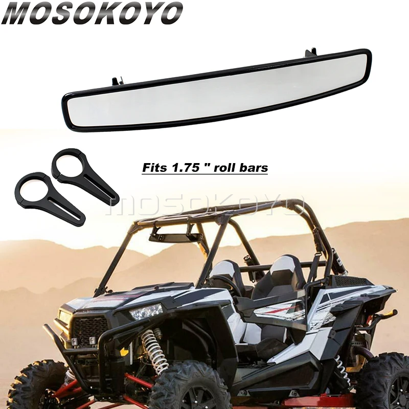 1.75 "Utv Wide Rear View Racing Mirror Per Polaris Rzr Ranger 800 1000 Xp 900 Xp 4 Yamaha Yxz Rhino 450 Kawasaki Mule 3000 4000