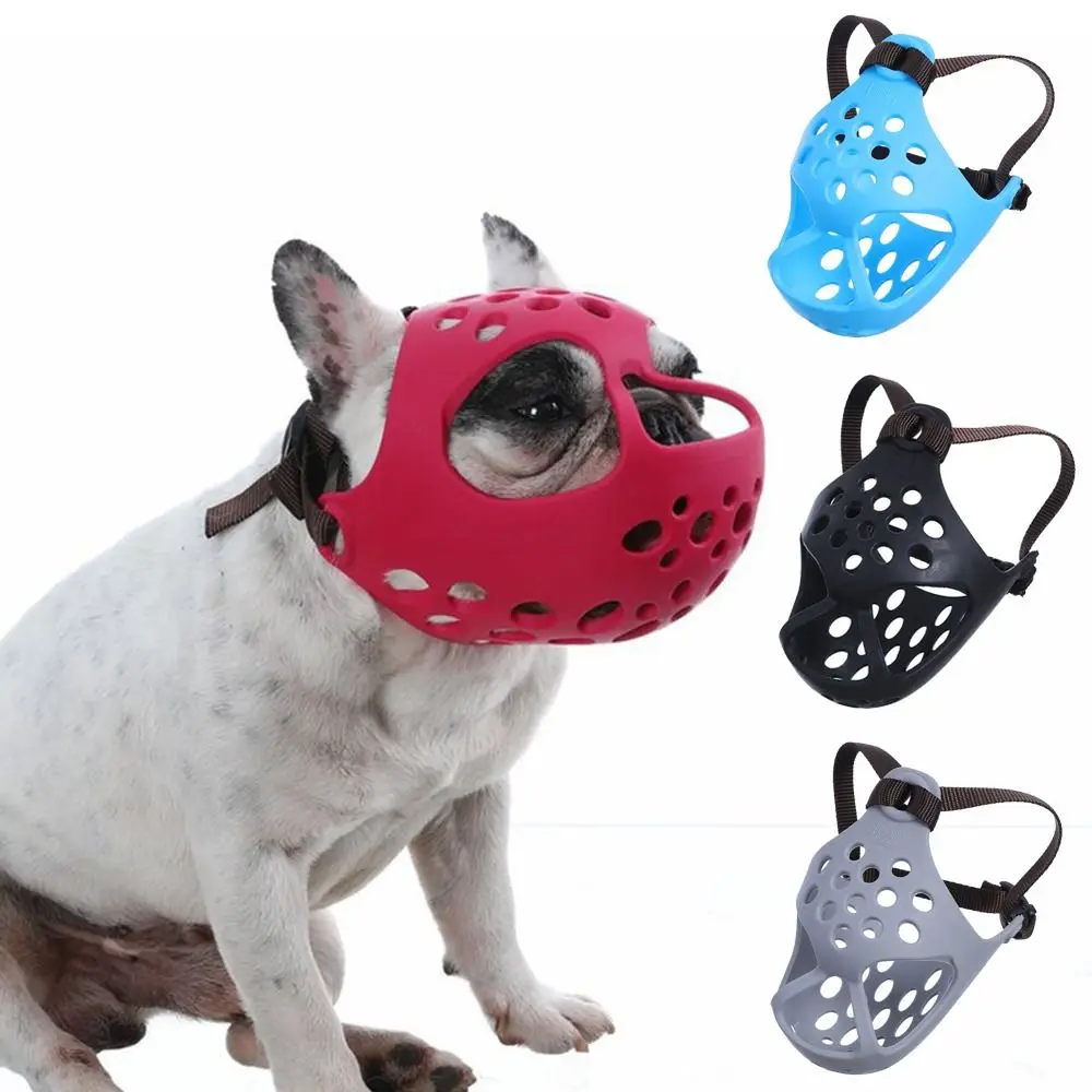 Traspirante Anti Abbaiare Cane Aggressivo Cane Da Compagnia Museruola Mordere Masticare Bulldog Francese Viso Mesh