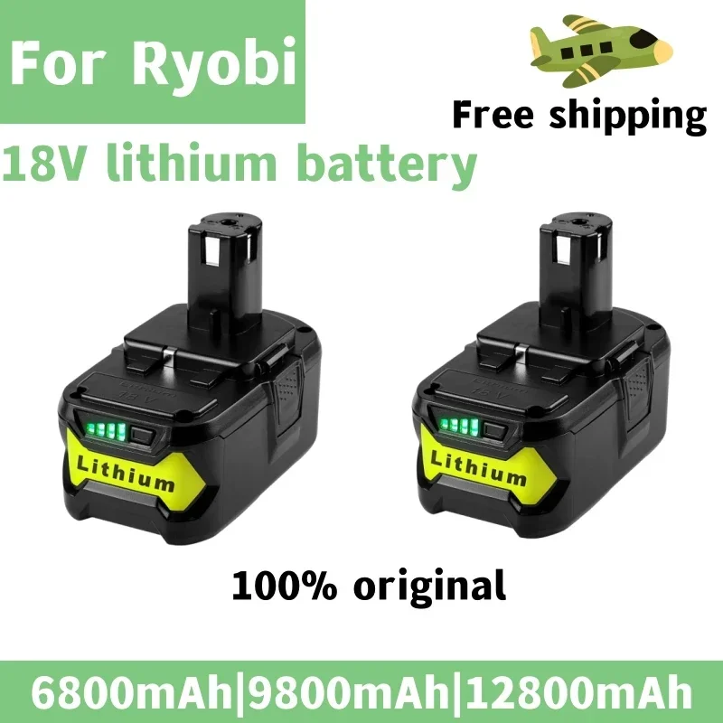 Li-Ion Ad Alta Capacità 18V 12800Mah Per Ryobi Hot P108 Rb18L40 Batteria Ricaricabile Batteria Per Utensili Elettrici Ryobi One