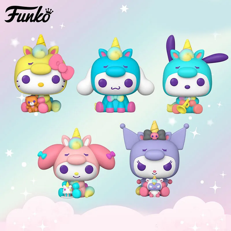 Funko Pop My Melody #56 Kuromi #55 #62 Kuromi Con Baku #63 Devil Kuromi #64 Vinyl Figure Dolls Action Toys Regali Per Ragazze Kitty