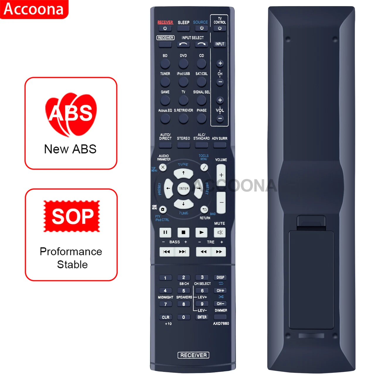 Nuovo Telecomando Sostituito Axd7660 Per Ricevitore Av Pioneer Vsx-522-K Vsx-522