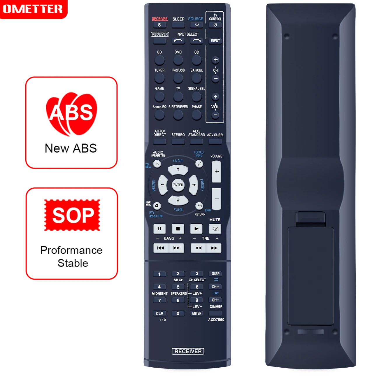 Nuovo Telecomando Sostituito Axd7660 Per Ricevitore Av Pioneer Vsx-522-K Vsx-522