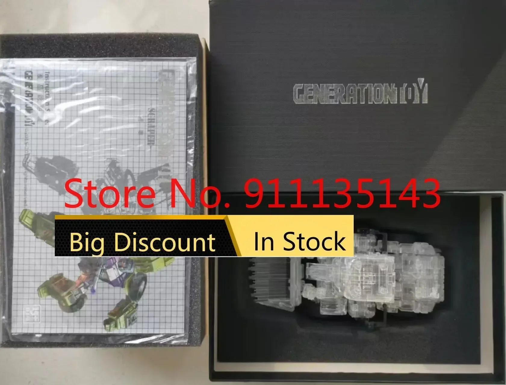 Generation Toy Gt-01 Gt-01A Sculacciator Gravity Builder Versione Trasparente In Stock