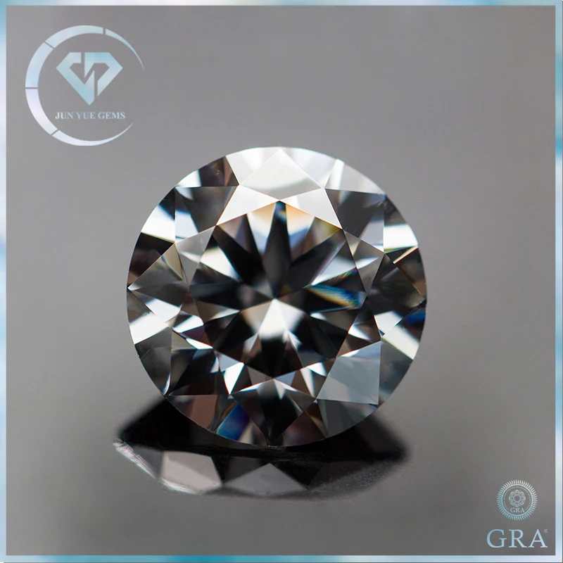 Pietra Di Moissanite Di Colore Grigio Con Certificato Certificato Moissanite Lab Diamond 0.5-5.0Ct Pass Diamond Tester Con Rapporti Gra