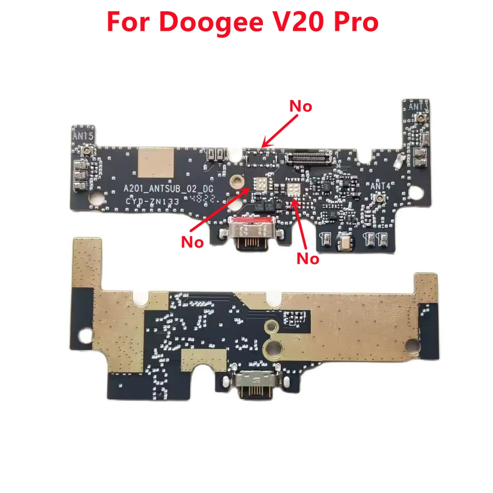 100% Originale Doogee V20 Pro Usb Board Charging Dock Parts Board Plug Charger Port Per Doogee V20 Pro Smart Cell Phone