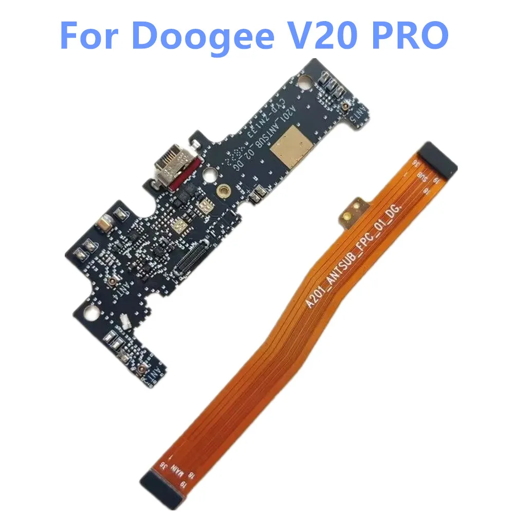 Nuovo Originale Per Doogee V20 Pro 6.43 Pollici Smart Mobile Cell Phone Usb Board Charger Plug Dock + Mainboard Fpc Cable Connector