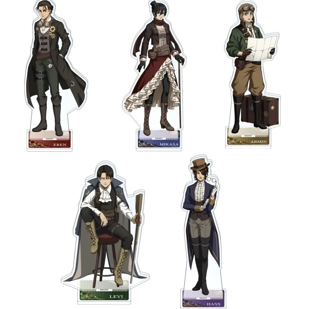 Gioco Levi Mikasa Action Figure Doll Anime Eren Armin Acrilico Stand Model Plate Cosplay Per Regalo