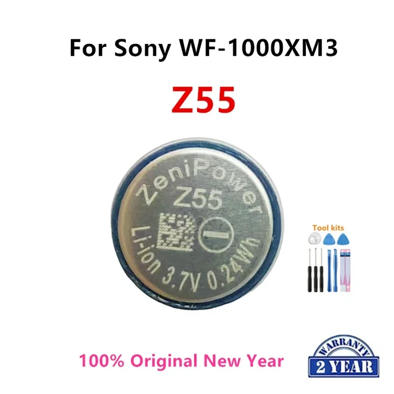 Nuova Batteria Originale Z55 Per Sony Wf-1000Xm3,Wf-Sp900 Wf-Sp700N Wf-1000X Zenipower Z55 Tws Auricolare 3.7V 0.24Wh