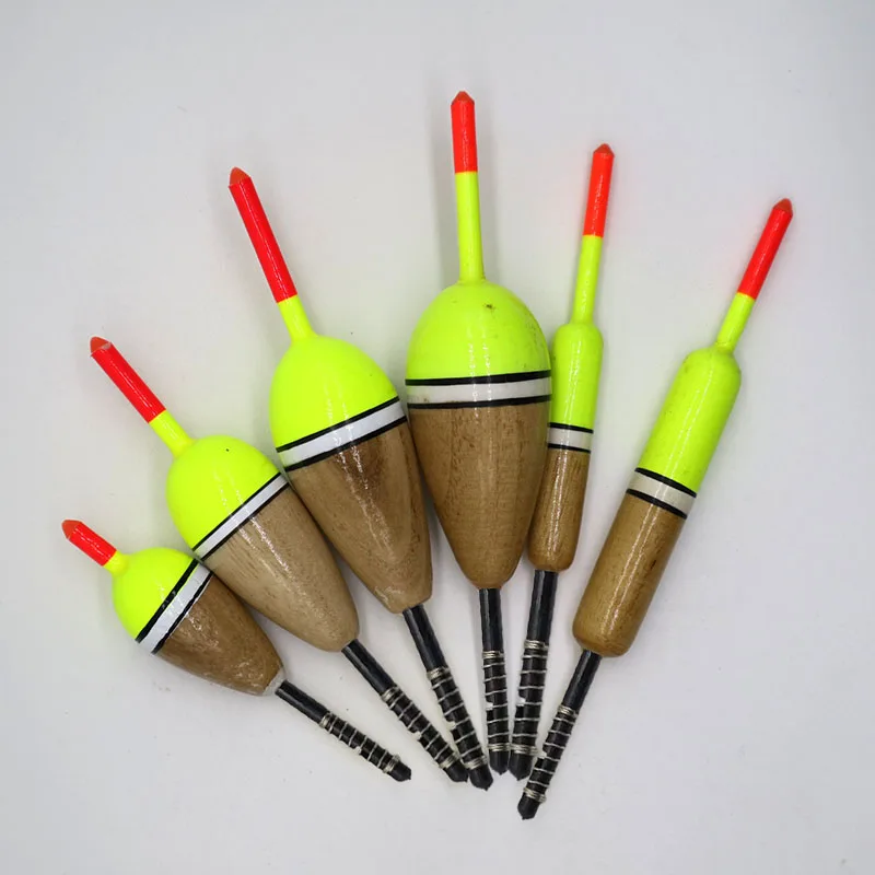 2 Pz/Lotto Galleggianti Da Pesca Slip Bobbers Galleggiabilità Balsa Galleggianti Bobber Per Trota Persico Crappie Panfish Trota Bass