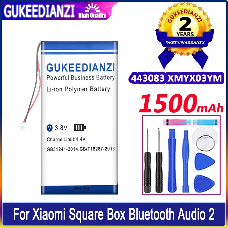 Gukeedianzi Batteria 443083 Muslimah 1500Mah Per Xiaomi Xiao Mi Square Box Bluetooth Audio2 Audio 2 Bateria